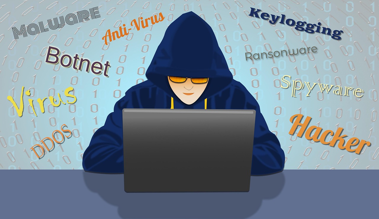 Free cybercrime hacking security illustration