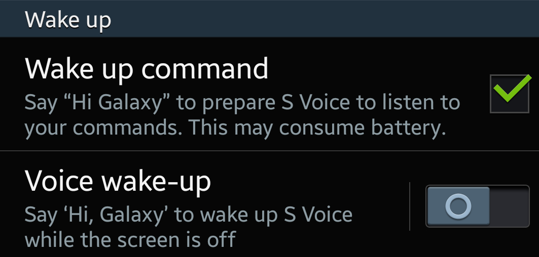 s voice