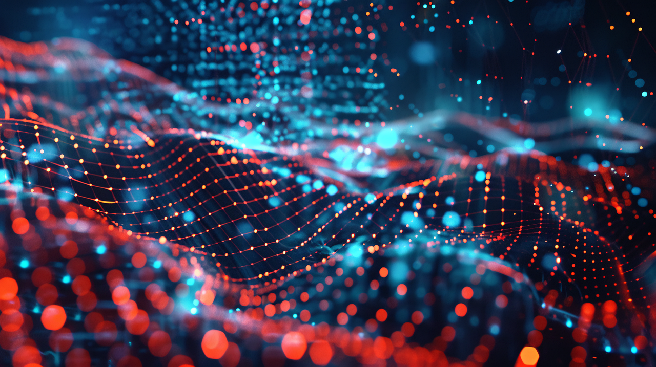 Free digital data futuristic illustration
